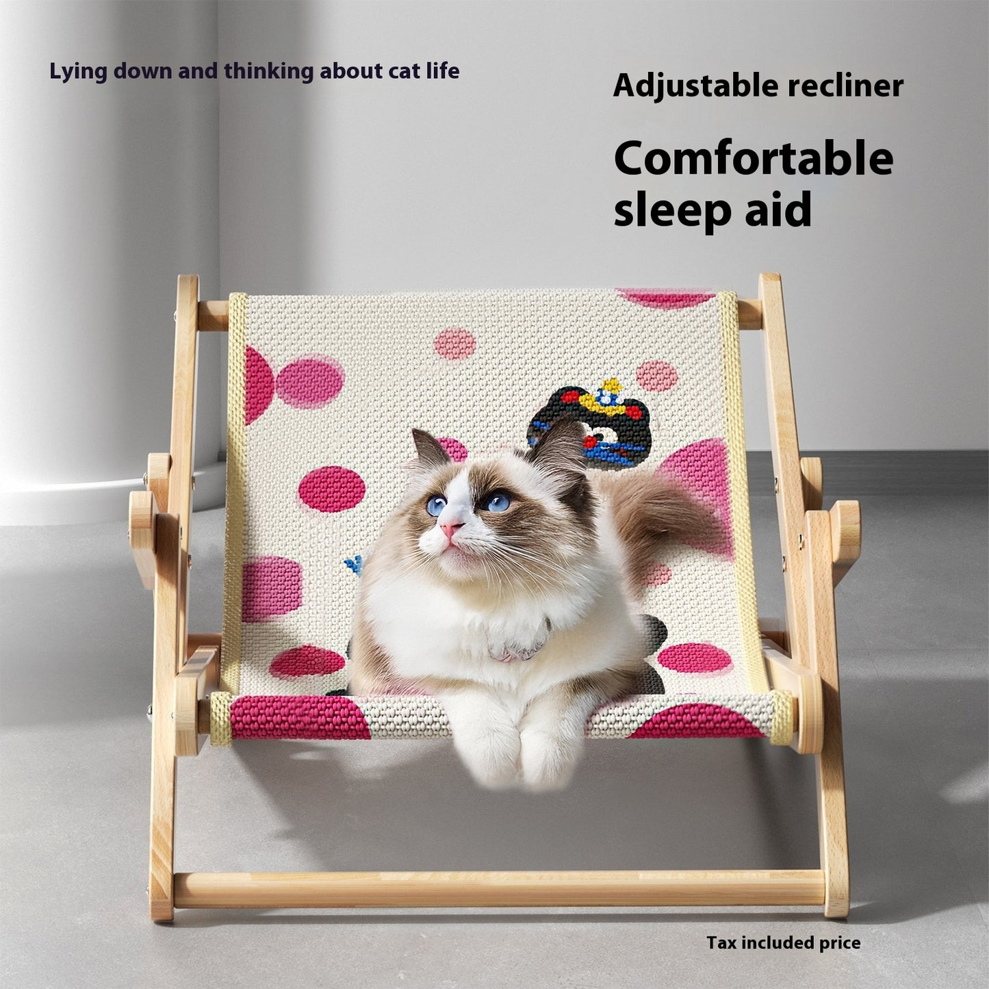 Sisal Cat Scratch Board Solid Wood Wear-resistant Non-dandruff Integrated Cat Bed Four Seasons Universal Cat Nest Cat Sofa Cat Scratching Board